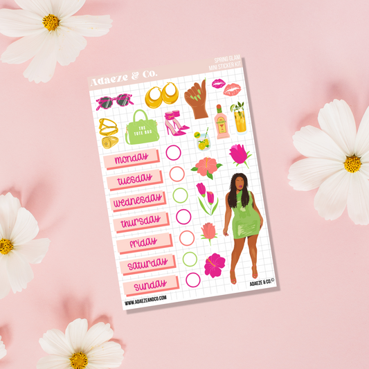 "Spring Glam" Sticker Sheet