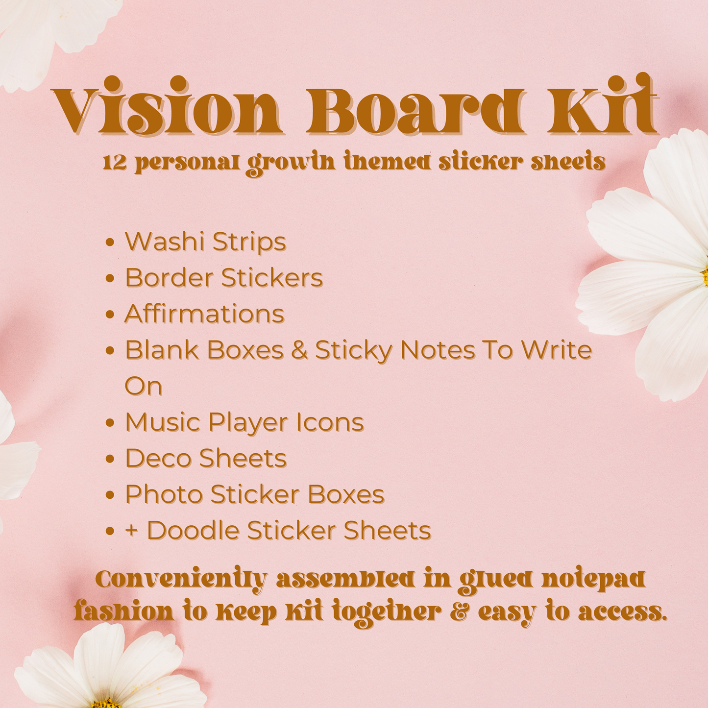 Money Moves Vision Board Sticker Kit
