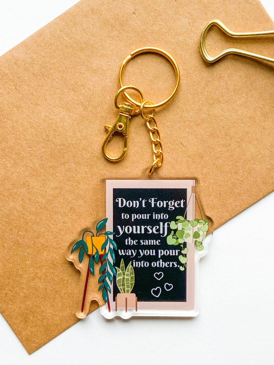 Plant Lover Keychains, Plant Parent Keychains, Plant Mama Keychain, Plant Lover Gifts, Encouraging Keychains, Affirmation Keychains, Acrylic