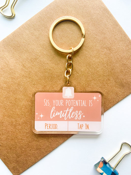 "Limitless Potential" Acrylic Keychain
