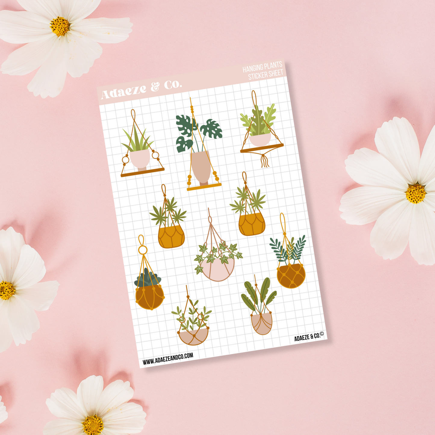 Hanging Plants Sticker Sheet
