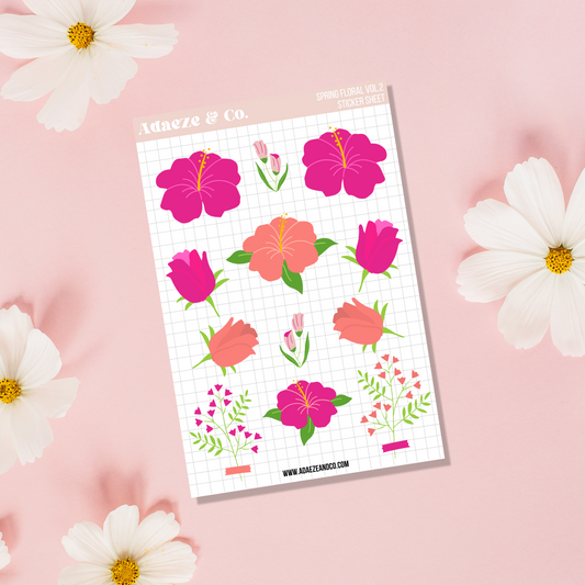 "Spring Blossoms" Sticker Sheet