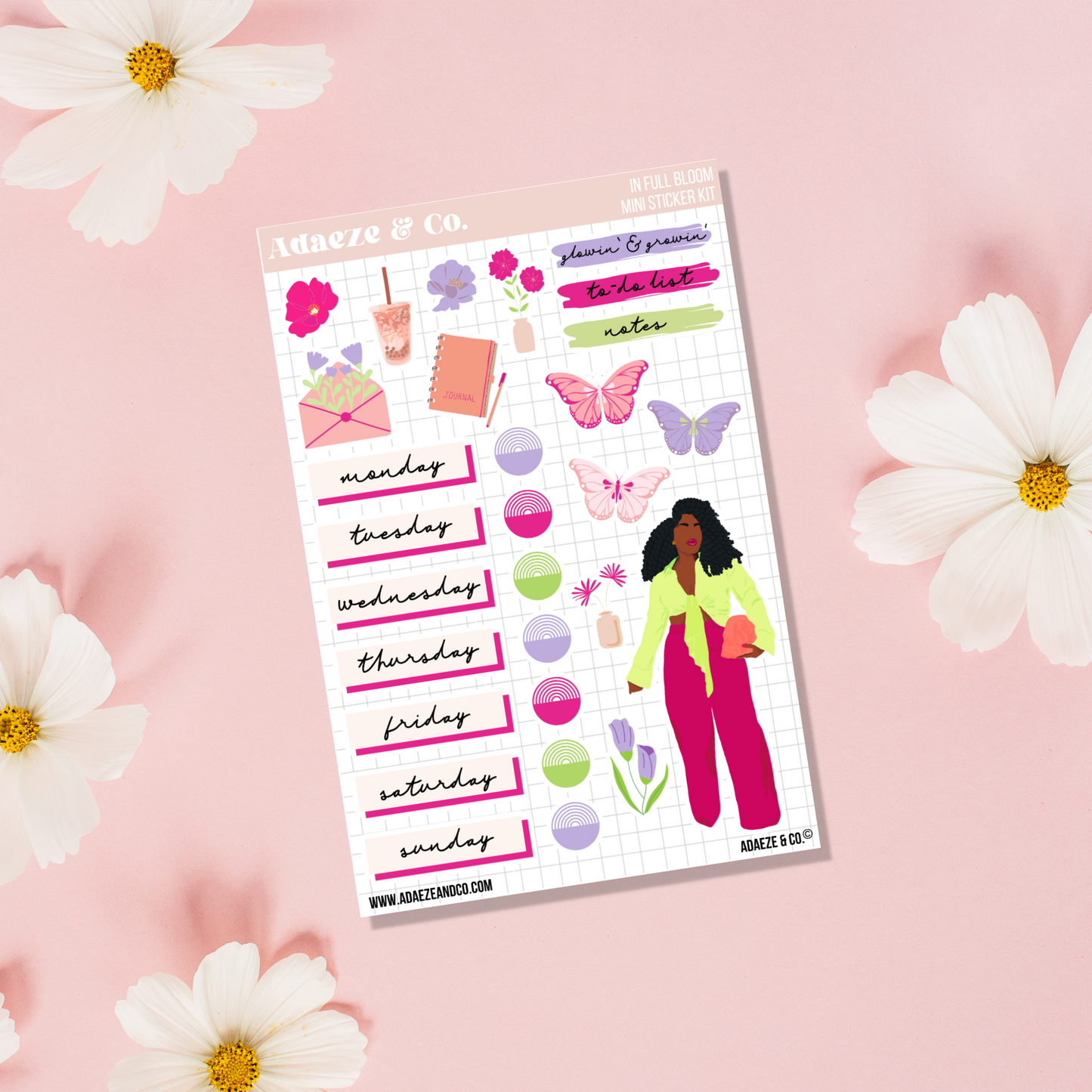 "In Full Bloom" Sticker Sheet