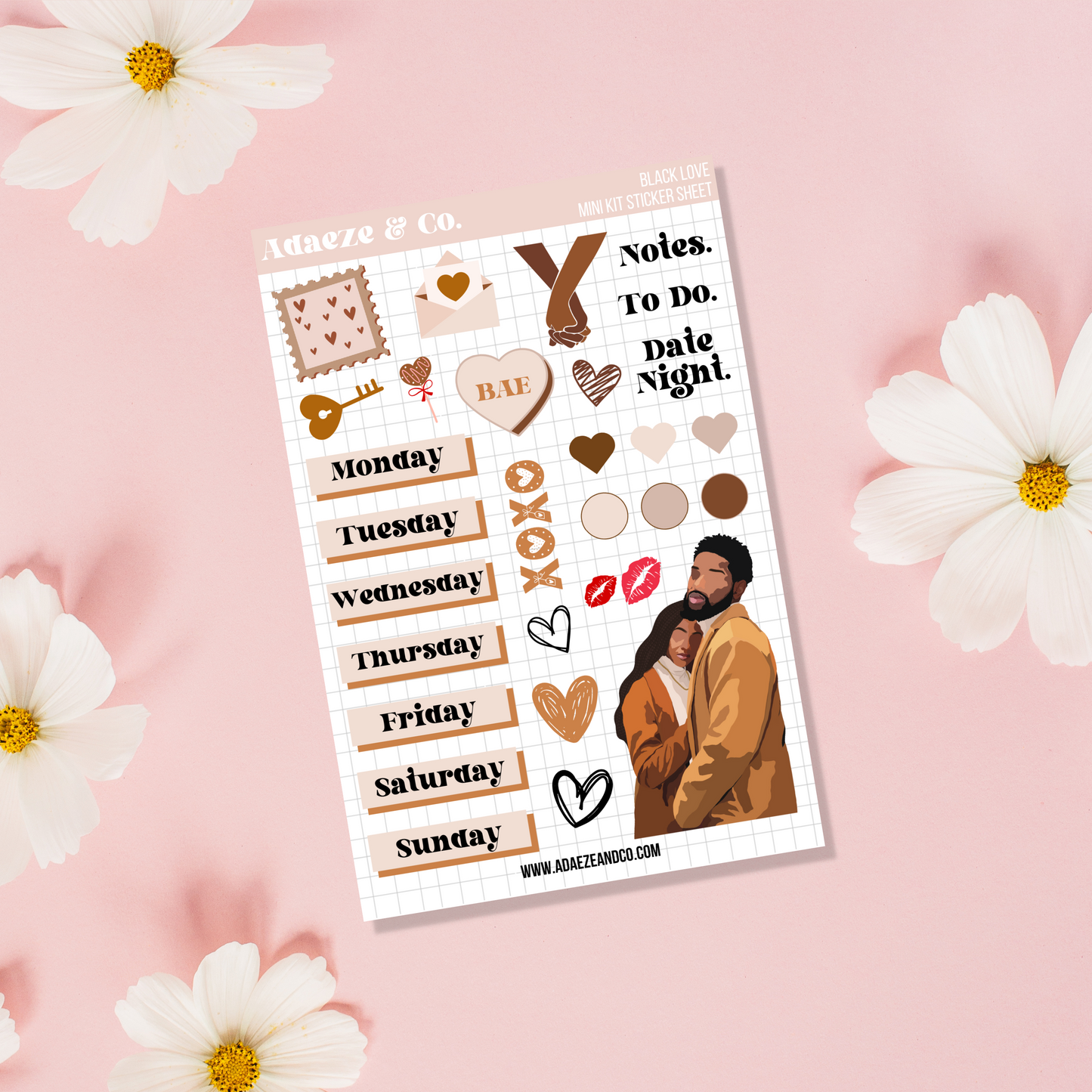 Sweet Love Mini Kit - Planner Stickers