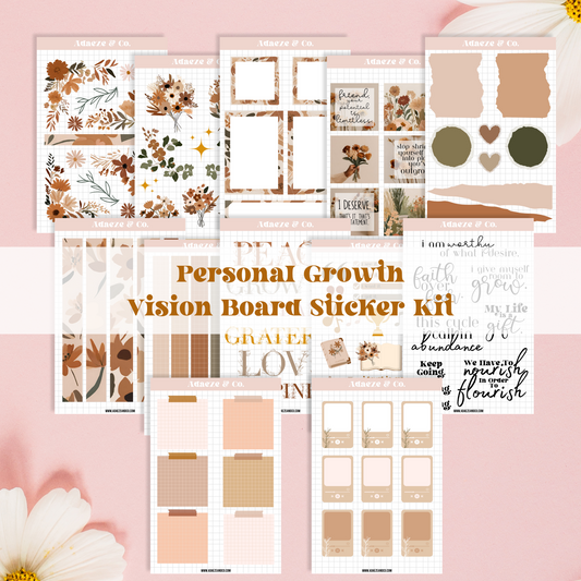 You Grow Girl Vision Board Sticker Kit
