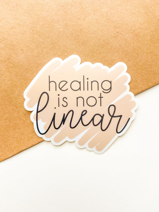 Healing Is Not Linear Matte Vinyl Sticker