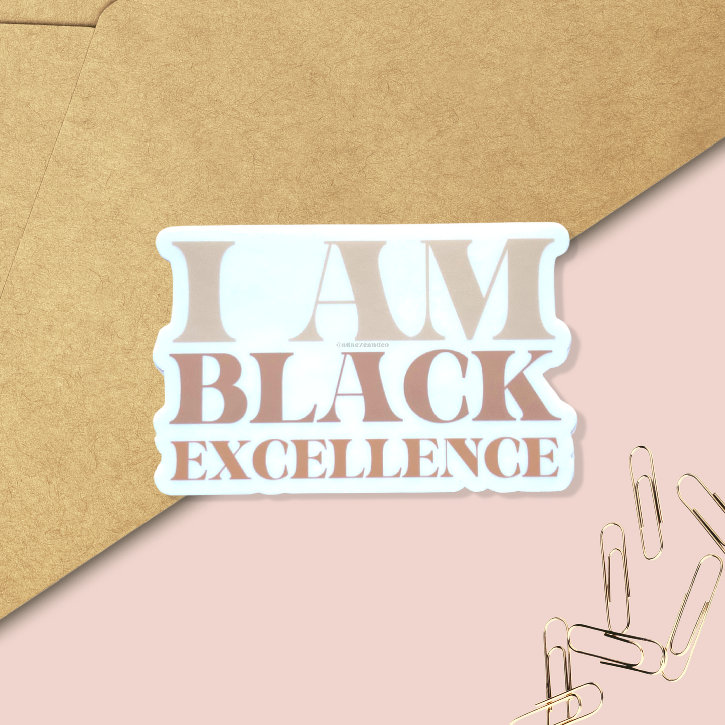 Black Excellence Vinyl Sticker