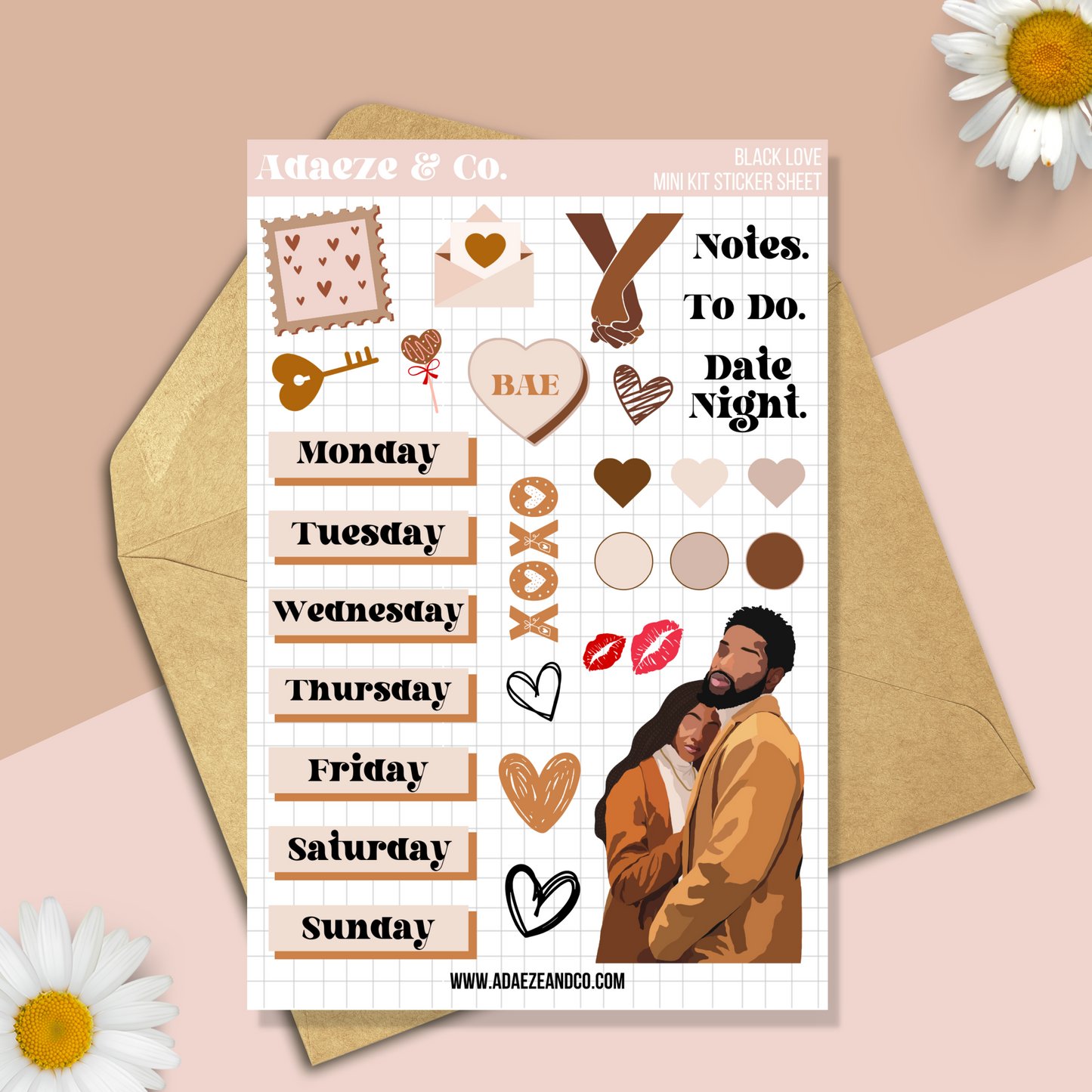 Sweet Love Mini Kit - Planner Stickers