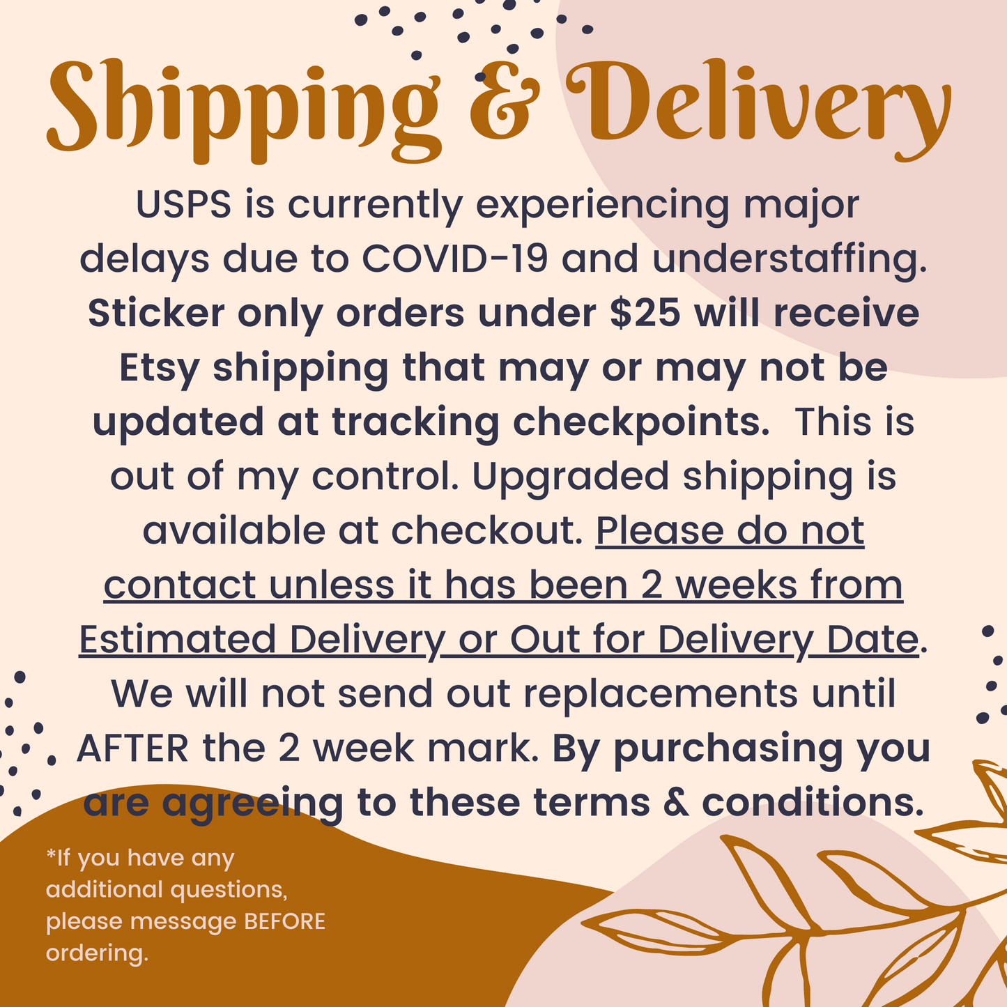 Supply Order Reminder Sticker Sheet