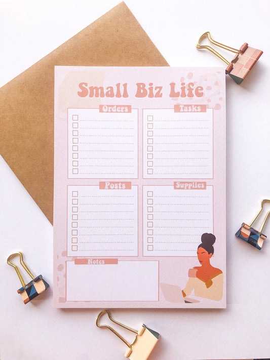 Small Biz Life Notepad Planner
