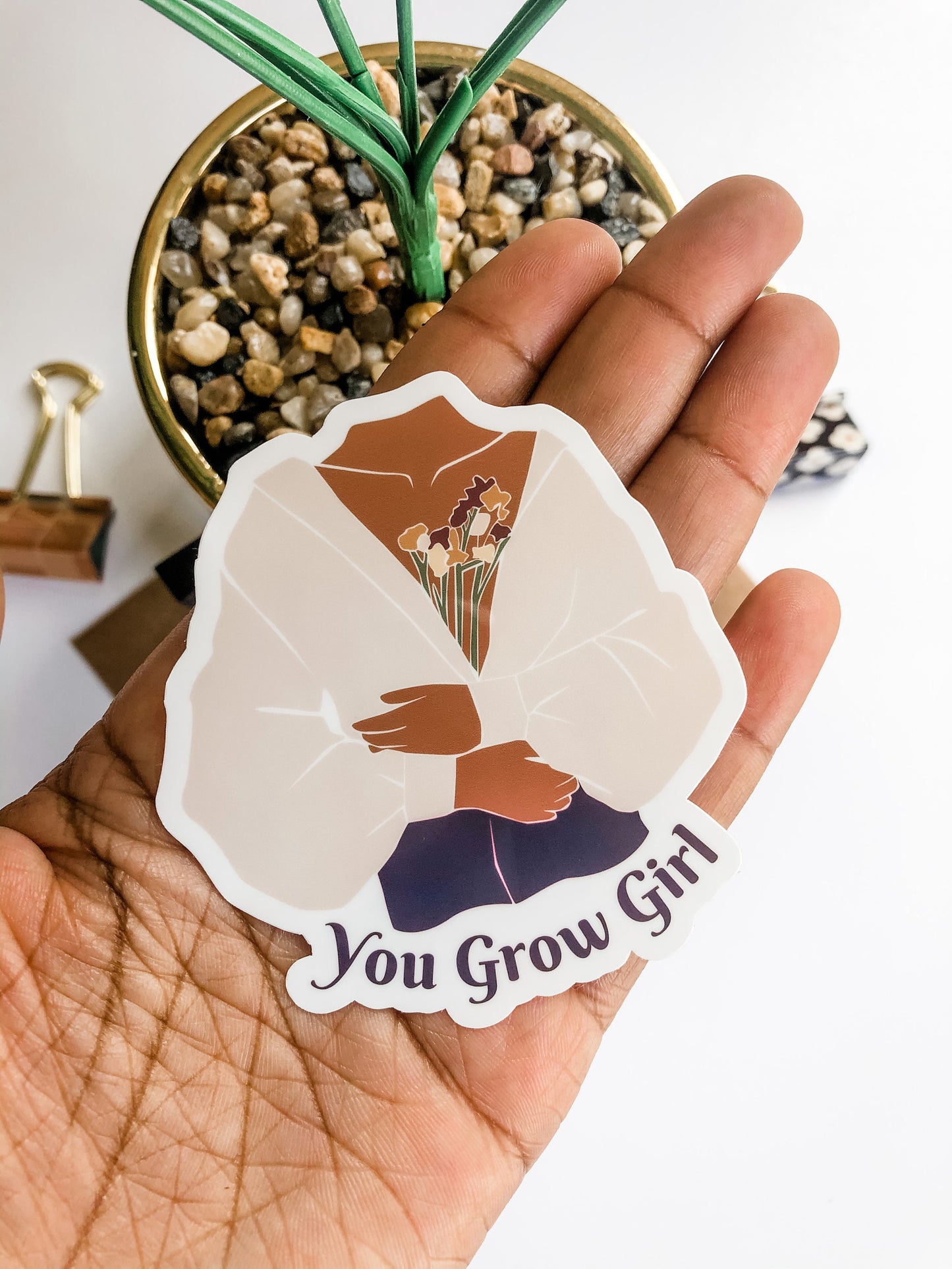 You Grow Girl Vinyl Sticker