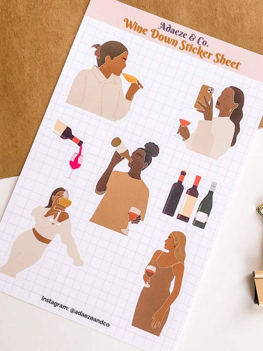 Wine Lover Sticker Sheet