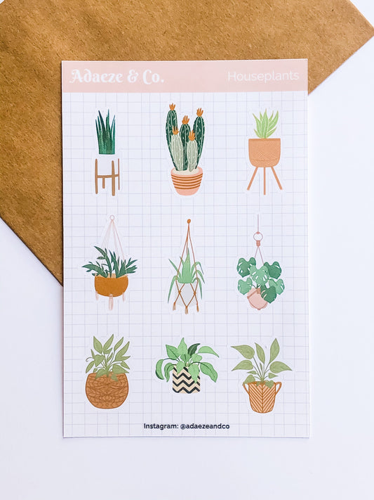 Houseplant Deco Sticker Sheet