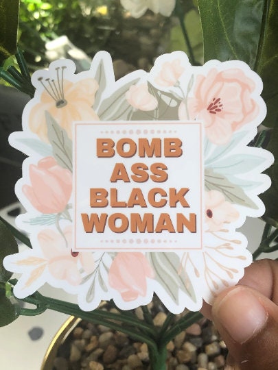 "Bomb Black Woman" Vinyl Sticker