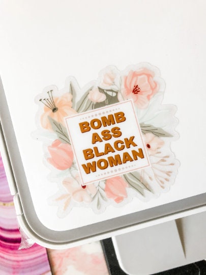 "Bomb Black Woman" Vinyl Sticker