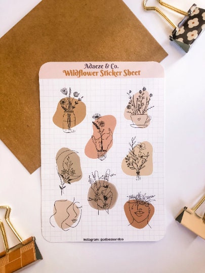 "Wildflower" Planner Sticker Sheet