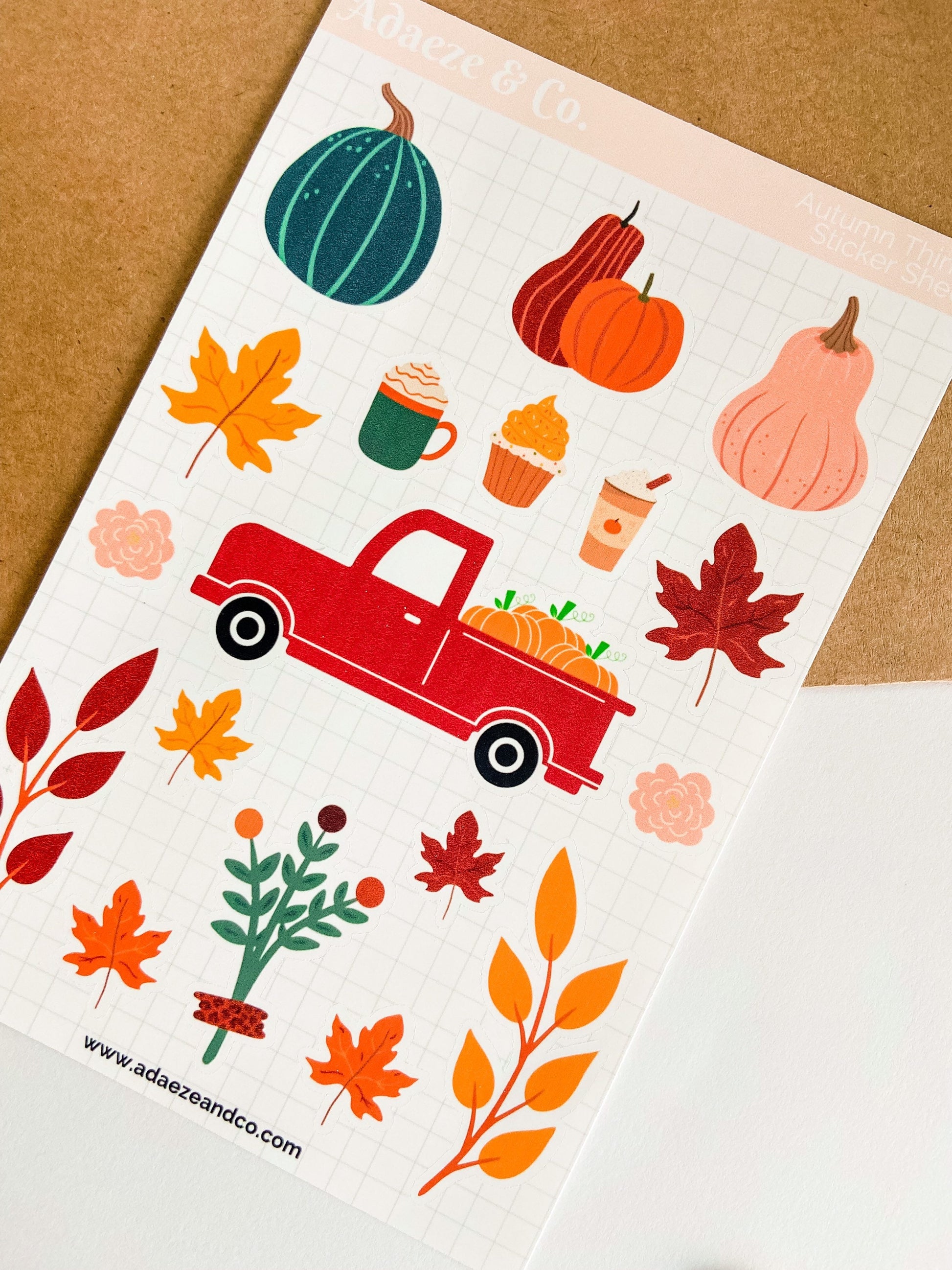 Fun Fall Sticker Sheet, Autumn Deco Planner Stickers, Pumpkin Planner Stickers, Autumn Planner Stickers, Fall Journaling Stickers, Stickers