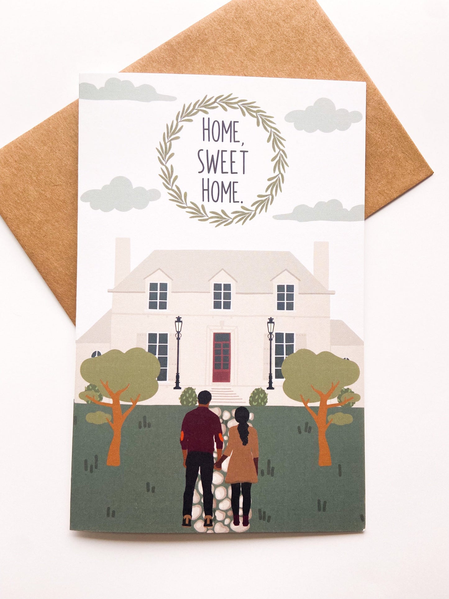 New Homeowners Greeting Card, Home Sweet Home Card, Homeowner Gifts, Realtor Gifts, African American Greeting Cards, Closing Gifts, Blank